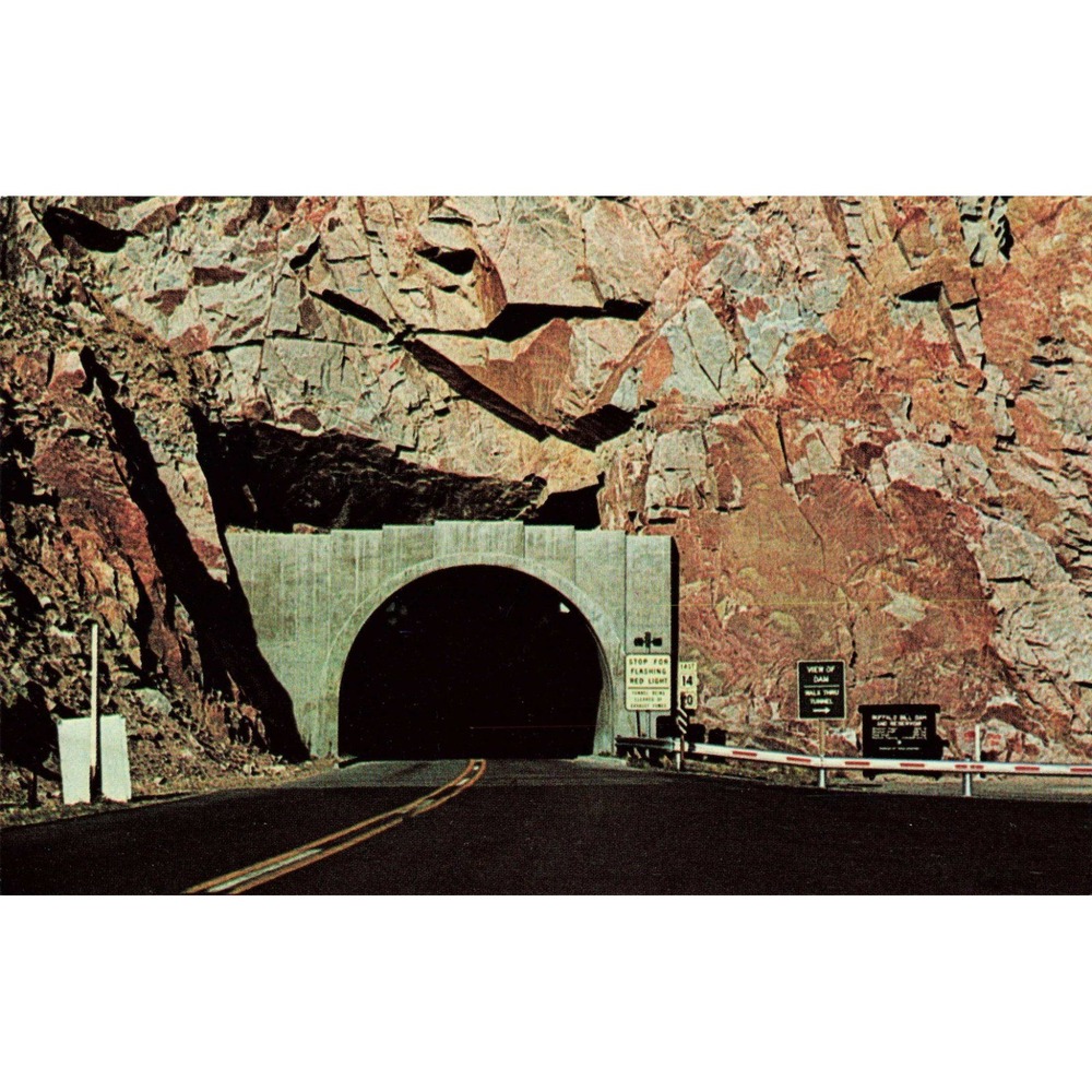 Vintage Postcard Shoshone Canyon Tunnel Buffalo Bill Highway Cody Wyoming VG - Picture 1 of 2